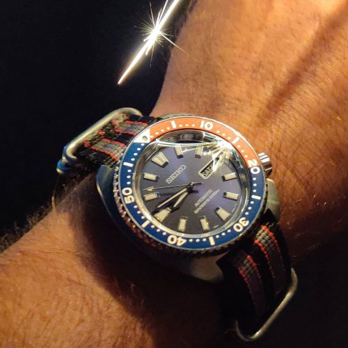 Happy Independence Day to those in the states and happy Saturday to the rest of the world.
#Seiko SRP779 with custom polished chapter ring (back before they were available on the aftermarket), Dagaz stiletto hands, Crystal Times #sapphire, Monster...