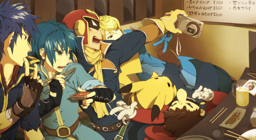 tsuthetiger:rinkara:sodakick:glux2:  The first one always gets me for all the little details, specially how Link seemingly tried to murder Ganondorf in his sleep.  Reblogging for grumpy dad Ganondorf.  these are by ガブ吉     This always inspires