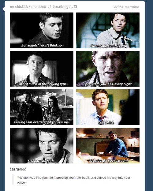 lalala53:  My favorite posts about Dean and Cas Part two [x] 