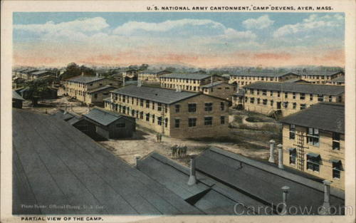 Camp Devens (Massachusetts, 1917), established on September 5thof that year as a reception centre fo