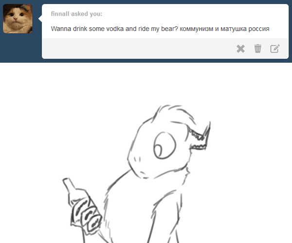 X3! Drunky fluffle~!
