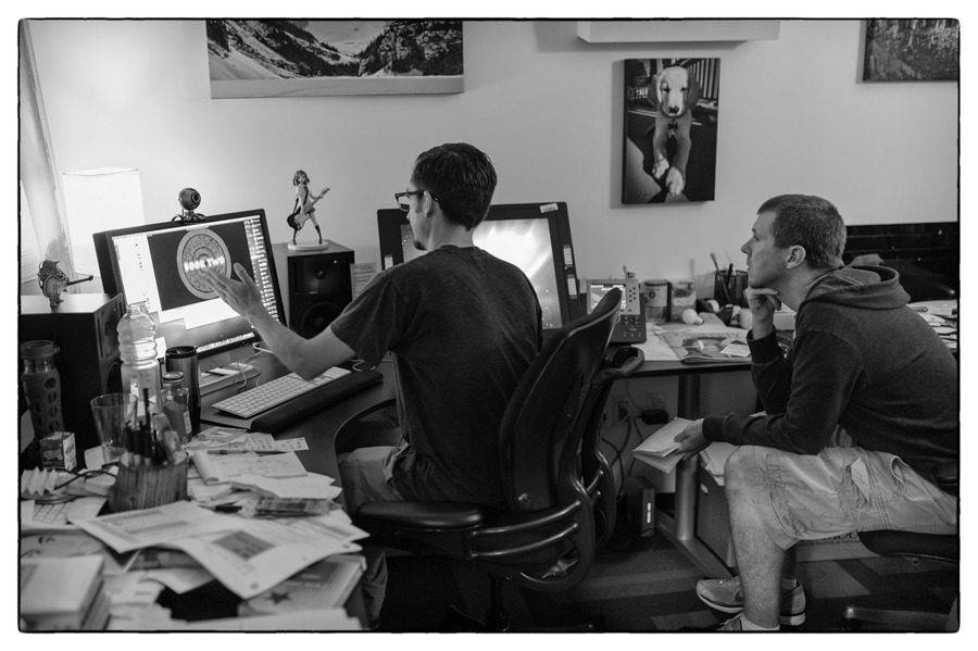 michaeldantedimartino:  Earlier today, Bryan and Korra’s resident After Effects
