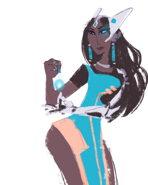 seasting:  Sorry I’ve been gone for 100 years here’s a quick symmetra doodle!! 