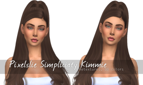  Simpliciaty Kimmie retextured!- 30 natural colours- Custom thumbnail- Mesh NOT included- Credits to