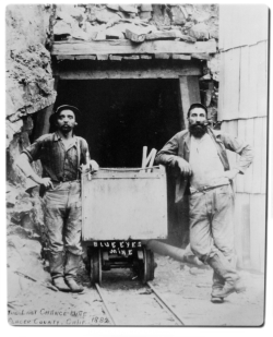 lecorpsdeshommes:  Miners, “Blue Eyes Mine” Placer County, California, 1882 