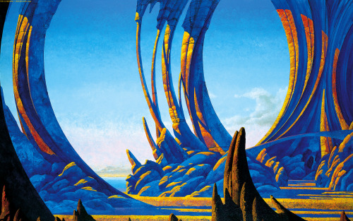 rene-art: photographyartanddesignblog: Roger Dean Unf I love Roger Dean’s surreal landscapes.