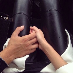 secret-soulmate:  Imagem via We Heart It https://weheartit.com/entry/163568063 #black #boy #car #classy #couple #damn #drive #girl #goals #hand #hands #inlove #lether #love #man #nails #suits #handholding #whiledriving #couplegoals
