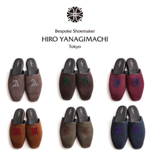 ?⁣⁣Hiro Yanagimachi’s room slippers are available with monograms for the first time. And now you can