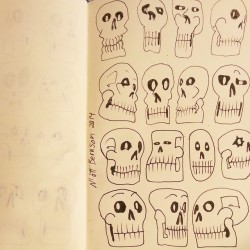 When I dunno what to draw, I default to skulls.