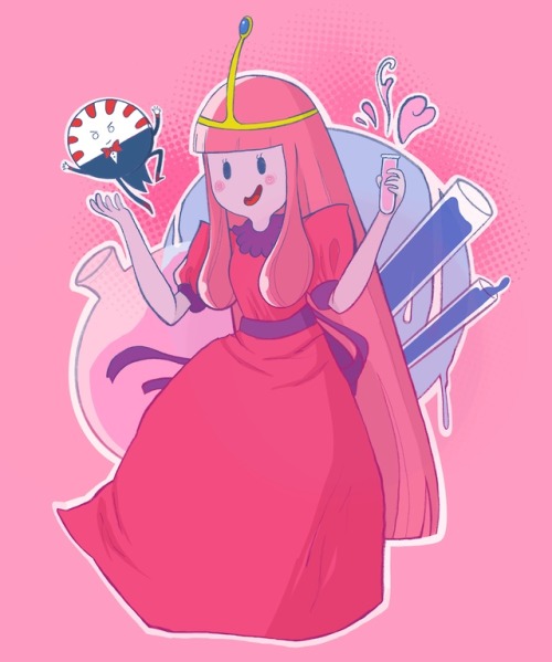 The lovely Princess Bubblegum!You can also find merch with this pic on Redbubble, with the kind appr