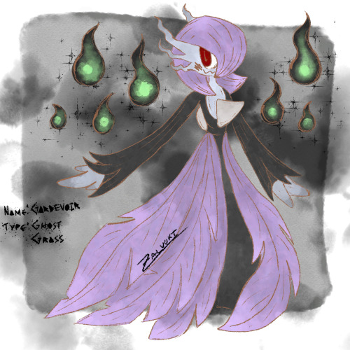 Ghostie 🌺 @ hiatus on X: 🪐 My gardevoir gjinka design for this month's  fanart! 💚💚  / X