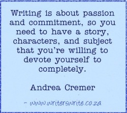 amandaonwriting:  Writing Quote – Andrea Cremer