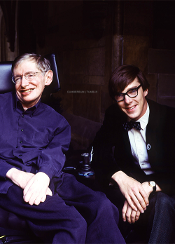 cumberbum:   Benedict Cumberbatch and Stephen Hawking 