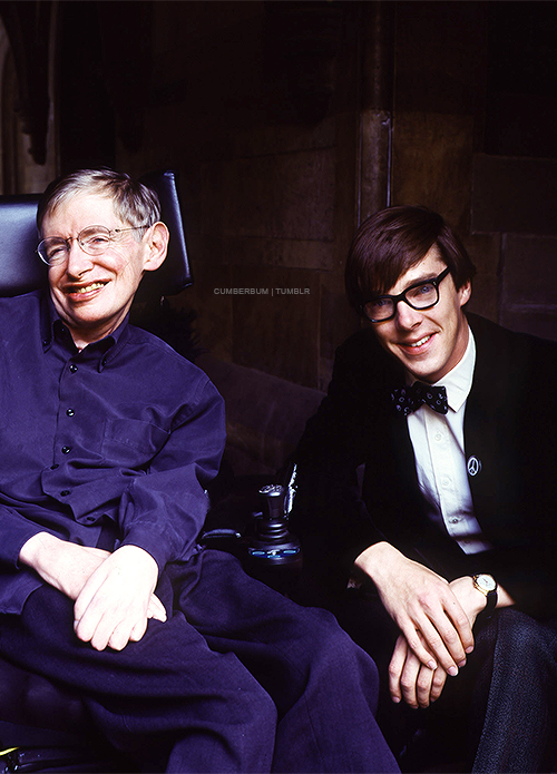 cumberbum:   Benedict Cumberbatch and Stephen Hawking