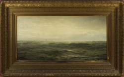 lmomh:  William Trost Richards (American, 1833-1905), Marine , 1884, oil on canvas. The Portland Art Museum 