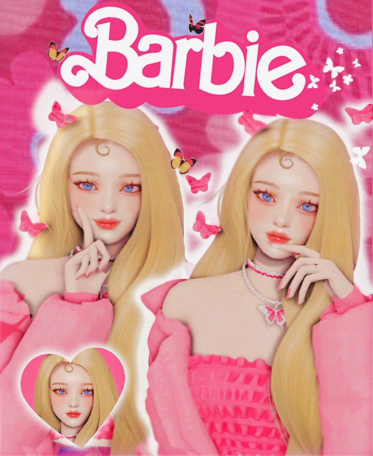 Sims 4 CAS: Pink Sparkles