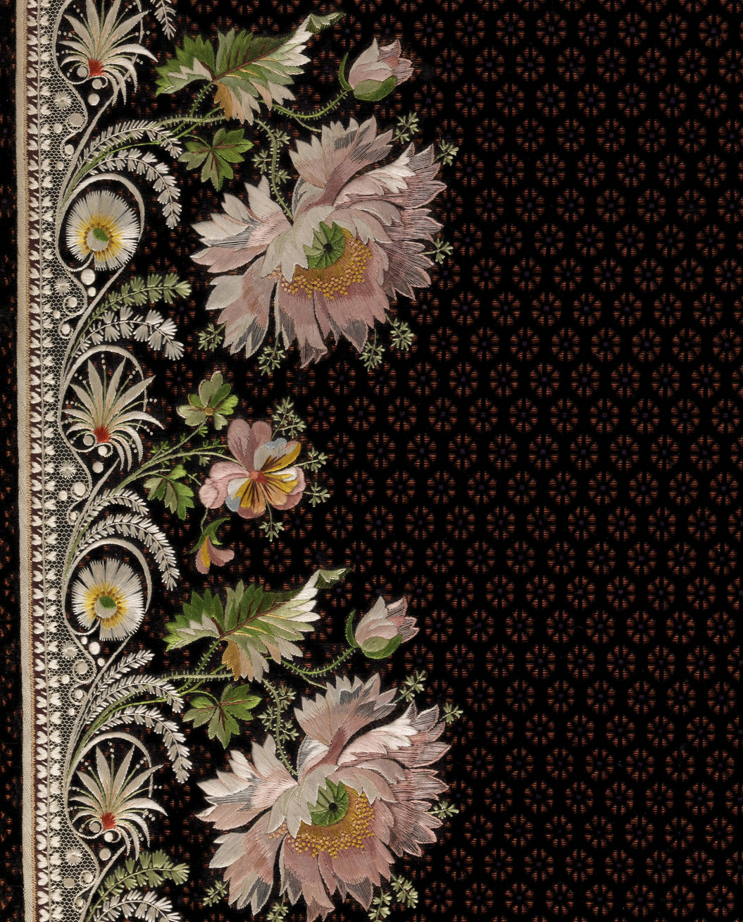 desimonewayland:  Five Embroidery samples for a men’s suits, French ca. 1800-15