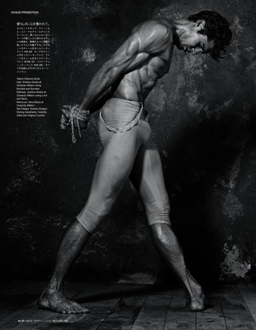  Roberto Bolle for Pomellato 67, styled by Anna Dello Russo and photographed by Giampaolo Sgura. Vog