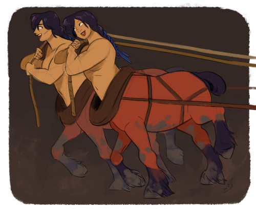 shelzie:draft centaur ladies!