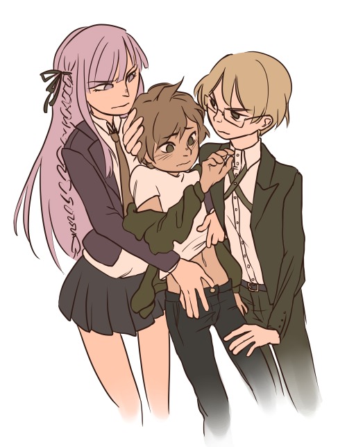 5i2:notmikey answered your question: Idk what to draw….. give me dang romps ideas or…KIRIGIRI/NAEGI/