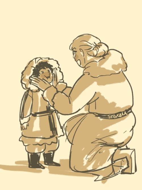 shebsart:Jon and castle ladiesI had to draw this post by @the-perfunctorily , I think about it often