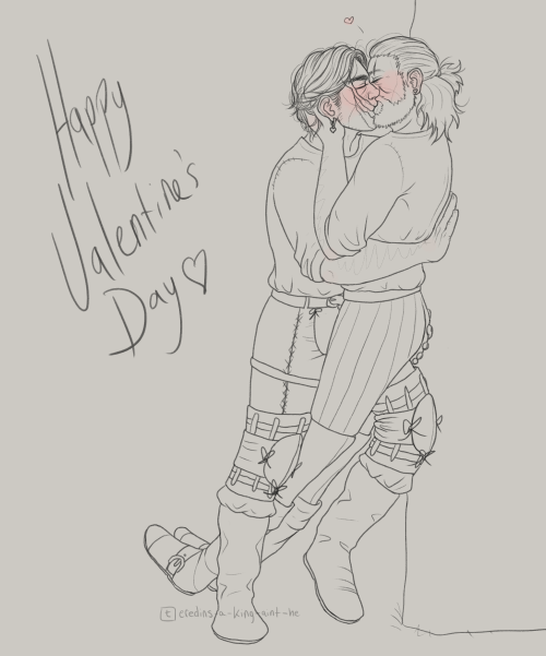 eredins-a-king-aint-he:Eskalt smooches for Valentine’s Day❤️️