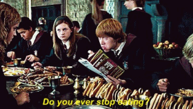 singfromthehair:  Ron is a growing boy. 