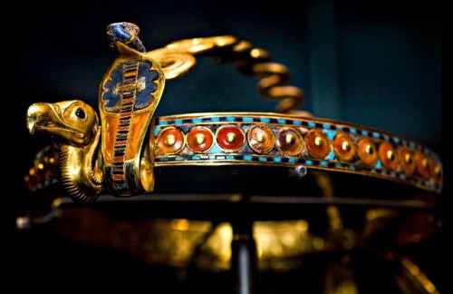 Diadem of TutankhamunInlaid Diadem with Vulture and Cobra Uraeus, 18th Dynasty, reign of Tutankhamun