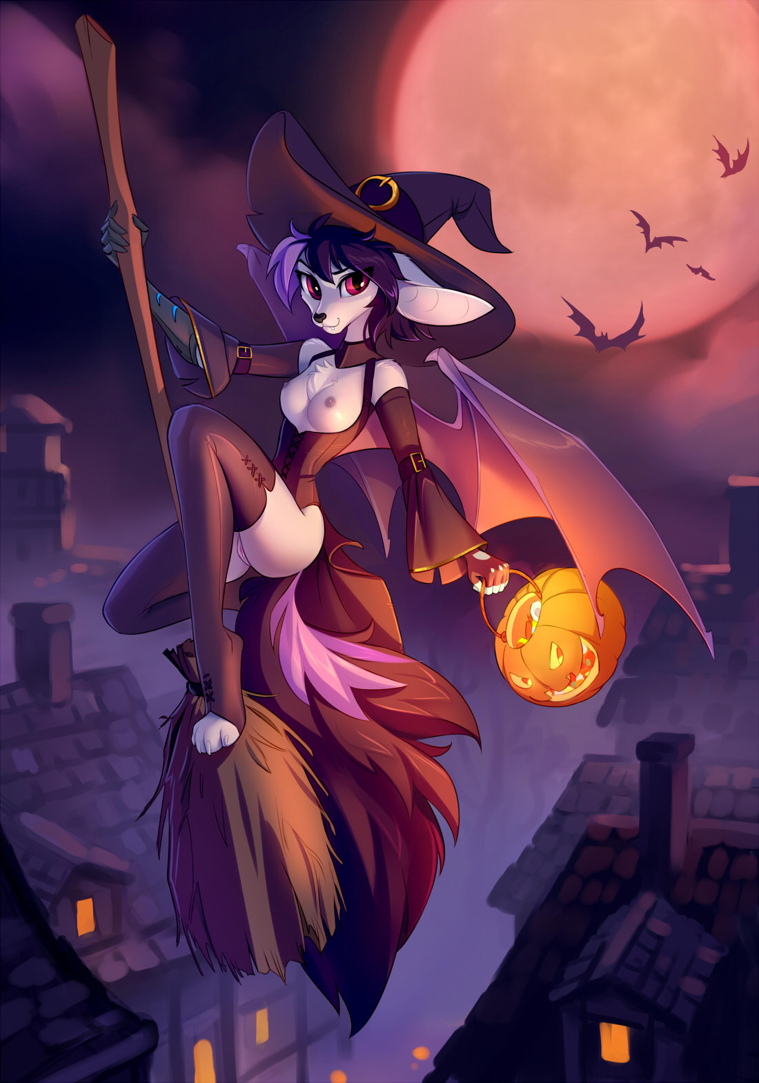 tomatocoup:  YCH done for Mango Twelve featuring their cute bat Sunny.
