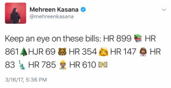 mehreenkasana:  Reading about Congress bills can be dry, so here’s a quick thread on the eight bills (among 2,000 - according to Al Jazeera English) introduced since Trump took office in January. I will update this post with a link explaining each bill