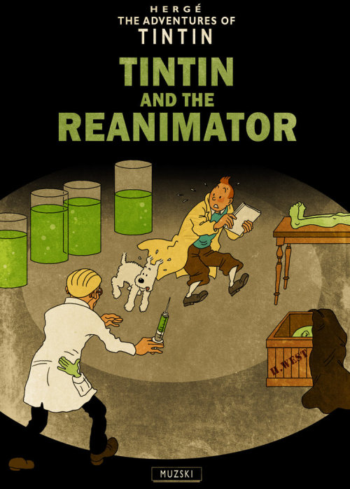 gaslampsglow: marxferatu: unsettlingstories: h3c70r: zaforas: “The Weird Adventures of Tintin,