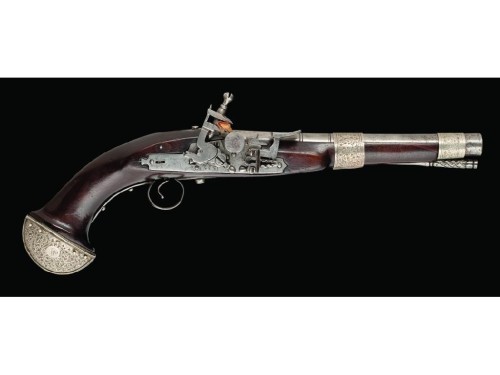 peashooter85:Moroccan snaphaunce pistol, 19th century.