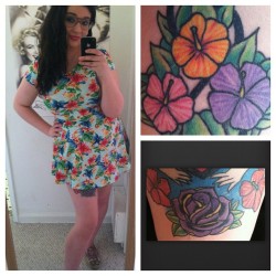 A dress that matches my floral tattoos, had