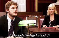 ofnopesandwhyatts:  earmole:   Andy’s second song during The Trial Of Leslie Knope, deleted scene    I AM LEGITIMATELY OFFENDED THAT I’VE NEVER SEEN THIS BEFORE
