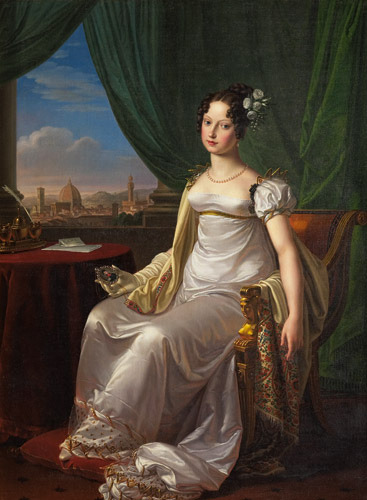  Maria Theresa of Austria , Princess of Tuscany by Pietro Benvenuti, 1817