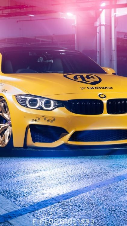 BMW M4, automotive design, yellow, 1080x1920 wallpaper @wallpapersmug : bit.ly/2EBfd6v - http