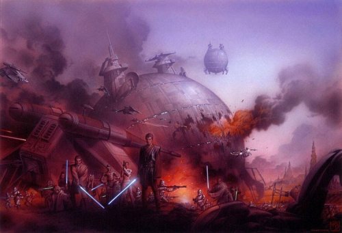 darth-lumines:                            Star Wars Art ~ Tsuneo Sanda