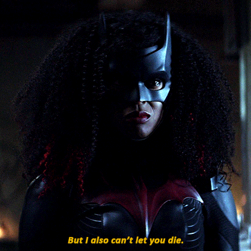 I will shoot this crow in the head. Her blood will be in your hands, Batwoman.