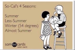 Exactly. I&rsquo;m sick of it. I&rsquo;m ready to move. I want seasons. I want cold.