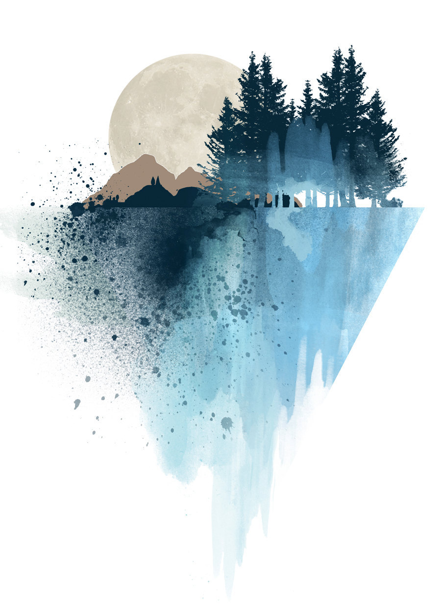 wordsnquotes:  Geometric Watercolor Illustrations by Ella T.Canadian based artist