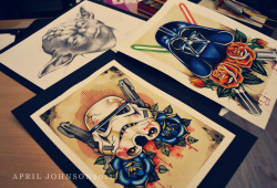 pixieskulls:  Star Wars drawings!