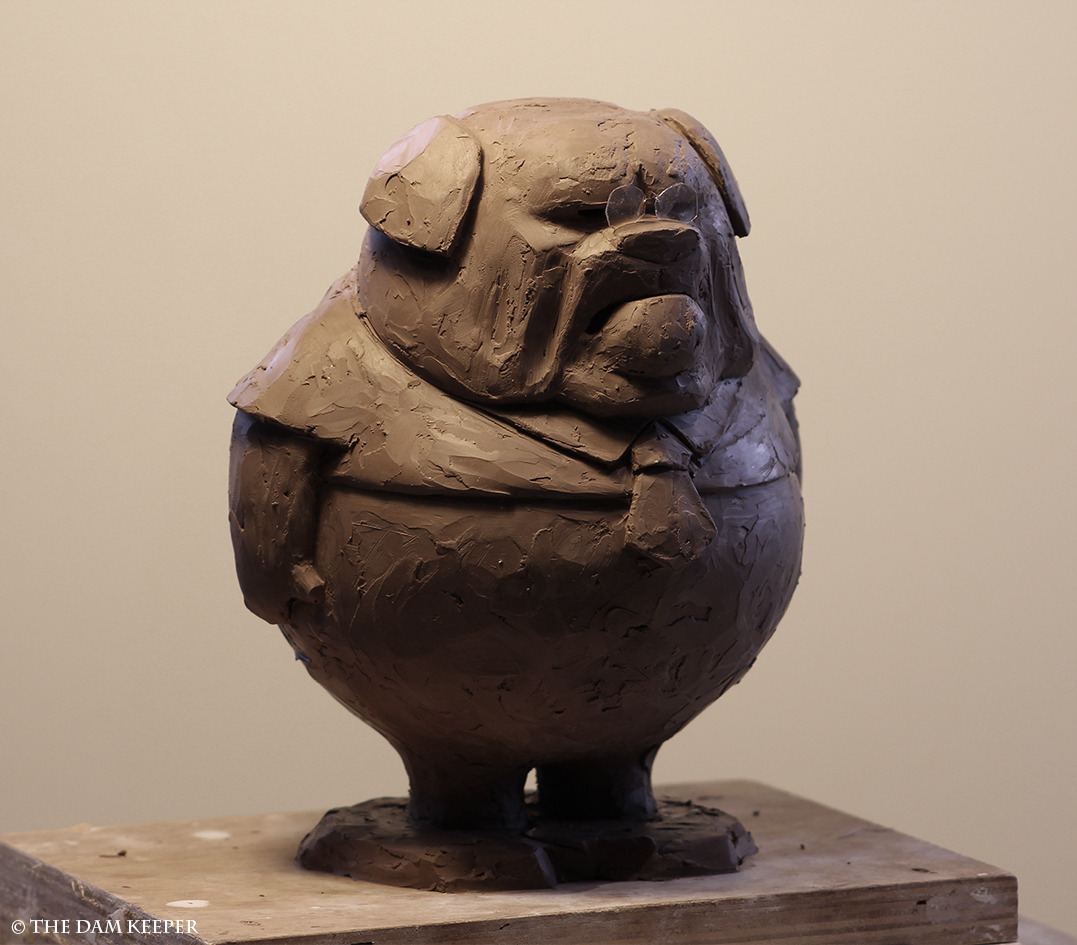 ca-tsuka: Sculptures by Andrea Blasich for production of The Dam Keeper animated