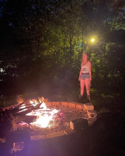 Was a nice night for a fire last night and adult photos