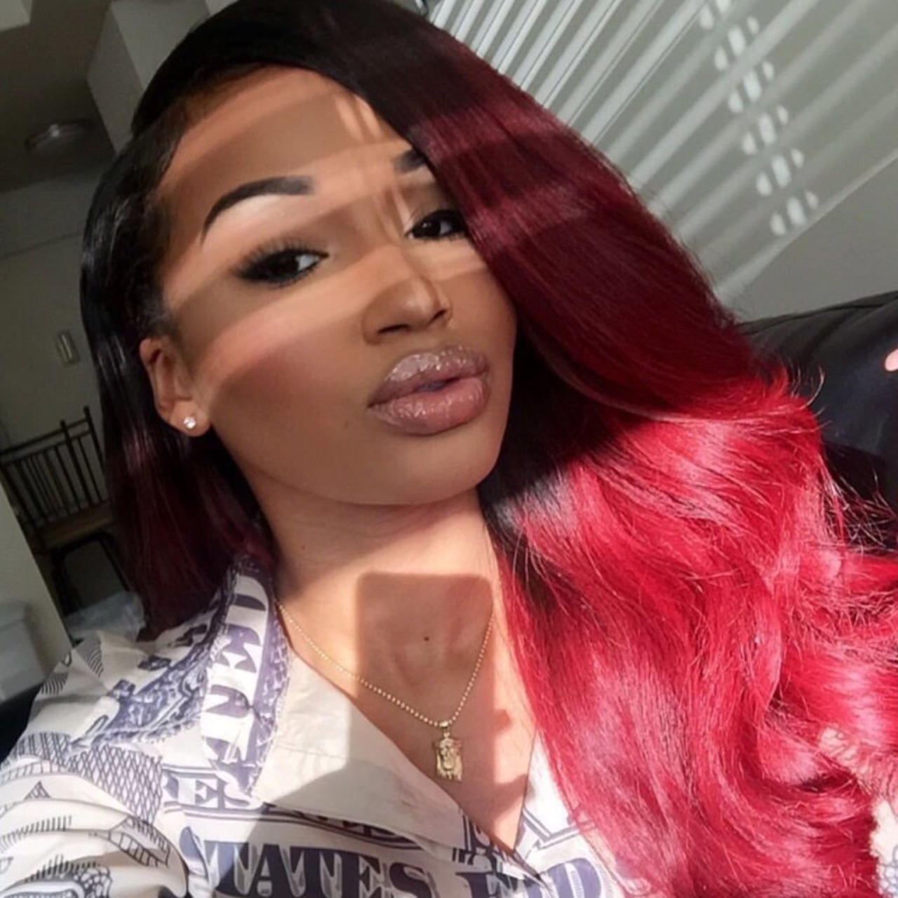 blackhipstergirly:  melaninist:  Pink and red hair on black women ❤️💗  😍😍