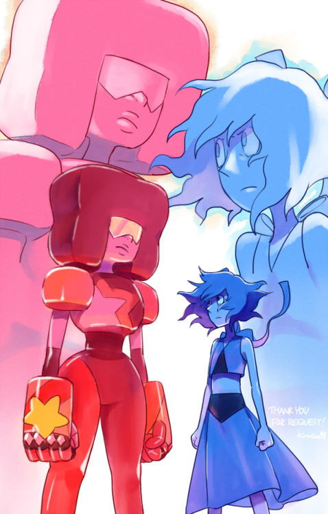 Porn photo onirsrakugaki: Request : Garnet & Lapis