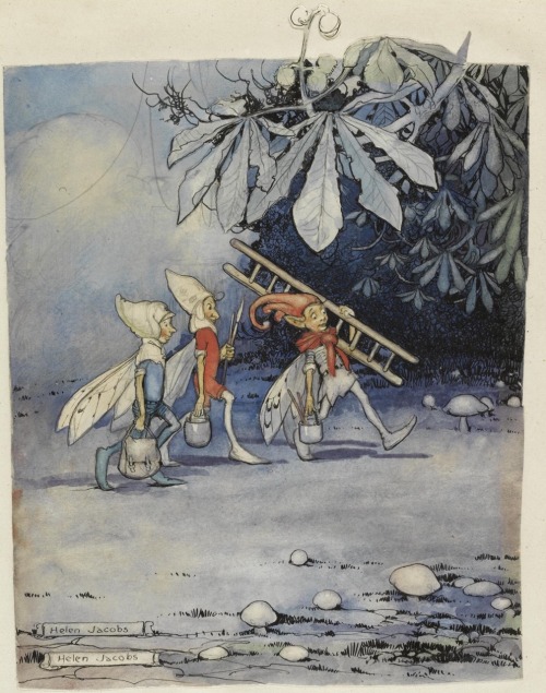 Pixie Painters Art by Helen Mary Jacobs.(1888-1970).