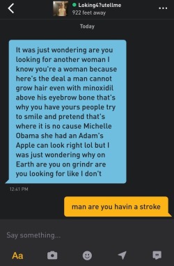 kitsunema: truckhole:  firstpersonsugar:  max-keeble:  truckhole: HE BLOCKED ME BDJDHSNWHD???   this is my favorite grindr interaction. i’m obsessed with this man what was he trying to tell us  eventually ill have to stop using this gif.. 