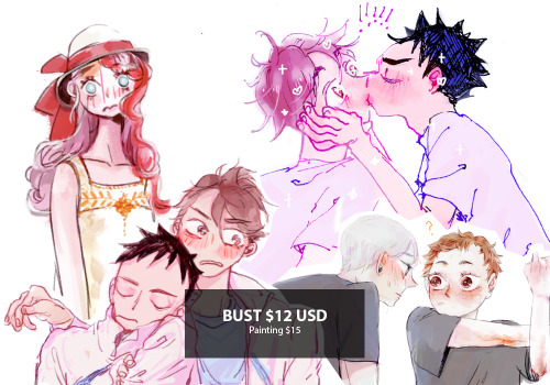 catfeindraws:  catfeindraws:  catfeindraws:  GUESS WHO NEEDS MONEY TO PRINT >>> I do 20% discount if it is haikyuu!! <<< I only accept payments through paypal! I will draw fanarts and OCs or real people I will not draw sexually explicit
