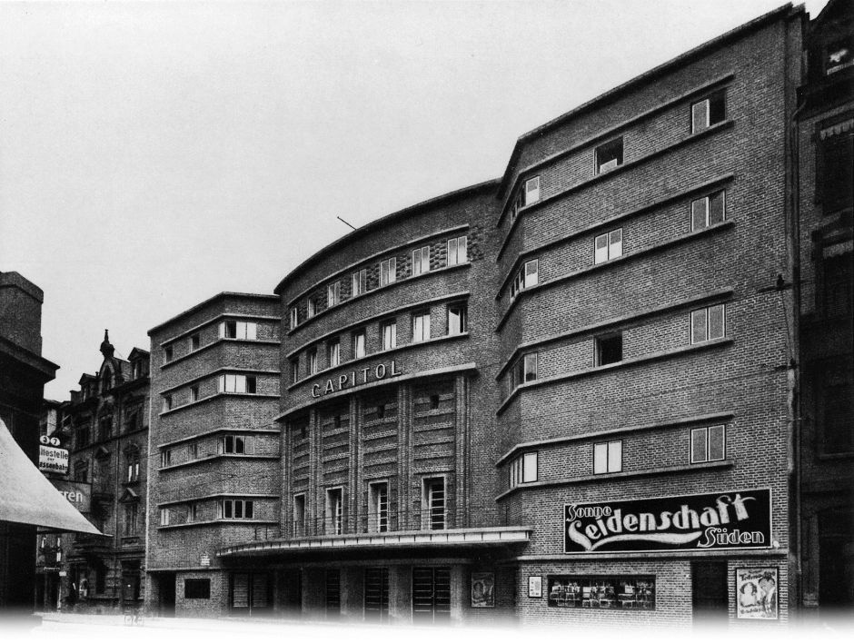 germanpostwarmodern:  Cinema “Capitol” (1927) in Mannheim, Germany, by Paul Darius