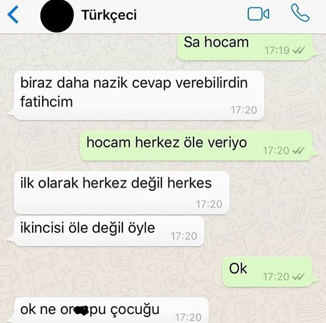 Türkçeci
Sa hocam...